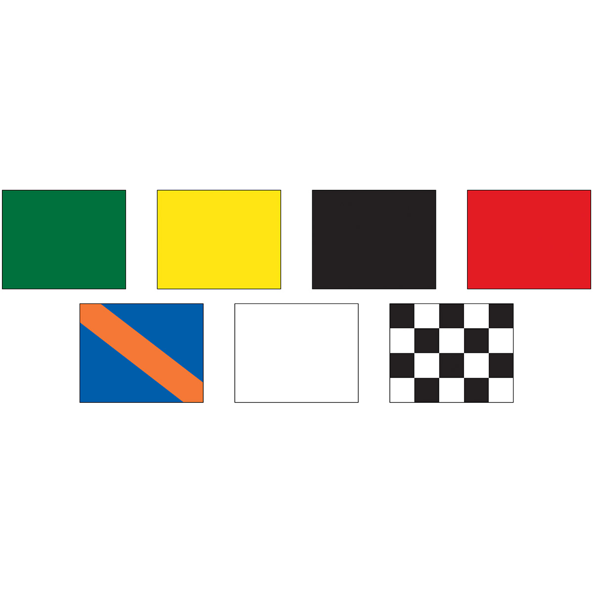 Auto Racing Flag Set