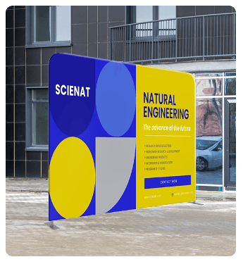 Straight Fabric Display for Tradeshows and Other Events | The Flag Shop