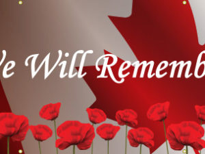 We Will Remember Banner - English