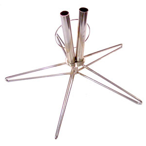 Indoor Double Base Star Chrome