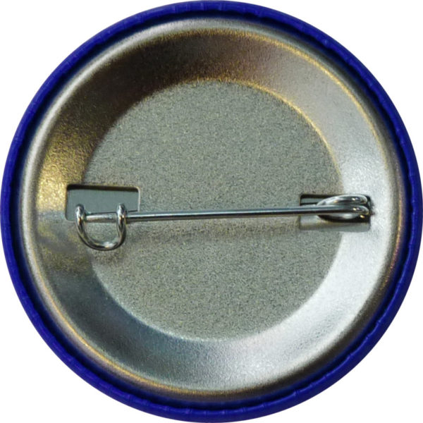Button Coop Blue - Safety Pin Backing