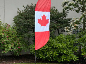 Canada Feather Flag Set with Pole and Ground Spike