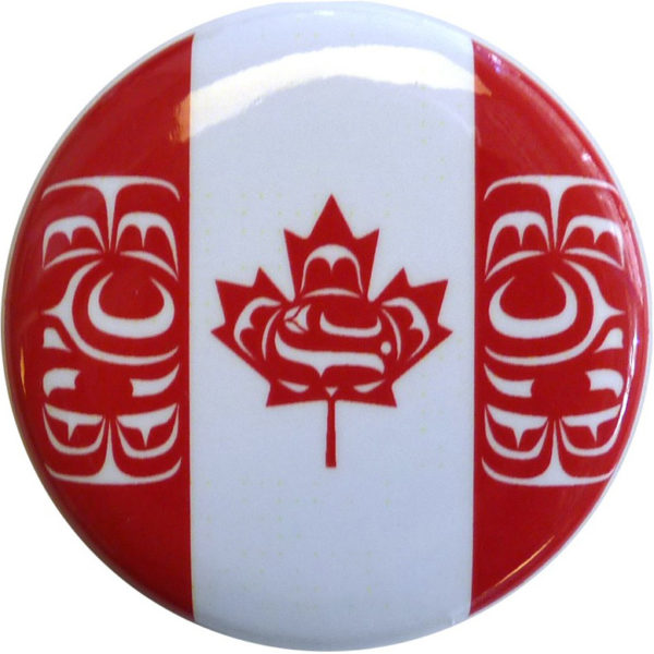 Canadian Native Flag Button