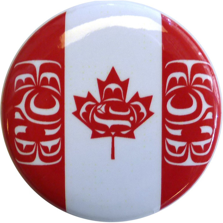 Canadian Native Flag Button