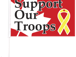 Support Our Troops Car Flags