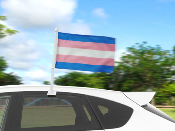 Transgender Car Flags