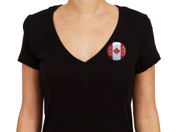 Canadian Flag Button - The Flag Shop