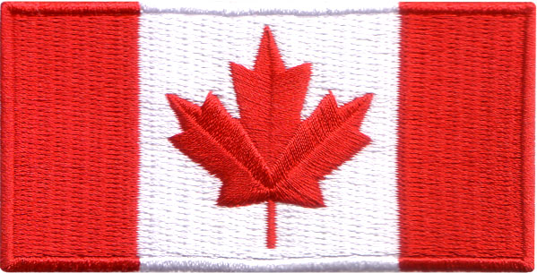 Canada Flag 2"x4" Crest
