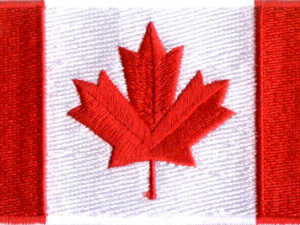 Canada Flag 3"x6" Crest