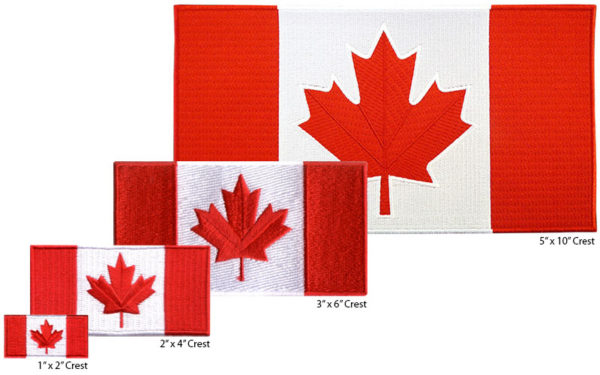 Canada Flag Crests | Canada Crests | Crests for Motorcycle Vests