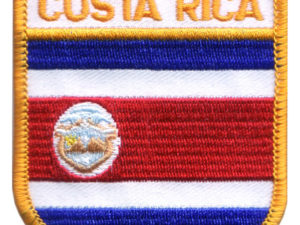 Costa Rica 2.5"x 2.75" Shield Crest