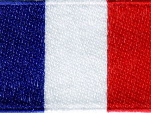 France 1.5"x 2.5" Crest