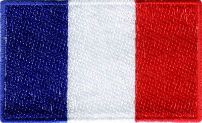 France 1.5"x 2.5" Crest