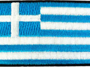 Greece 1.5"x 2.5" Crest | The Flag Shop