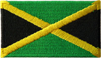 Jamaica 1.5"x 2.5" Crest | The Flag Shop