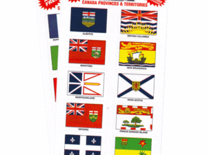 Provinces/Territories Decal Set, 20/pack