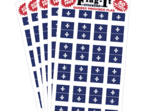 Quebec - Canadian Province Stickers (50 Pack) - The Flag Shop