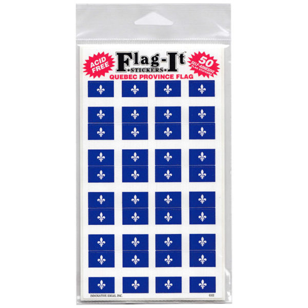 Quebec - Canadian Province Stickers (50 Pack)