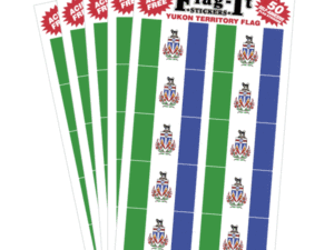 Decal - Yukon Territory Flag 50 Pack