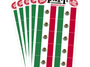 Mexico 1” x 1.5” Decal, 50/pack