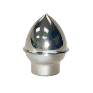 Acorn Finial Plastic - Silver