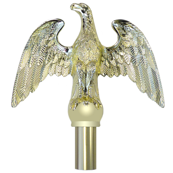 Eagle Flag Pole Brass