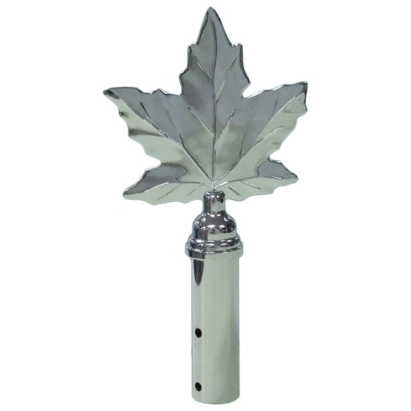 Maple Leaf Finial - Chrome Plated | Flag Finials