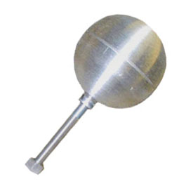 4" Aluminum Anodized Silver Ball Finial