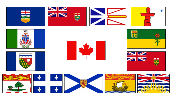 Provincial Flags of Canada Sets