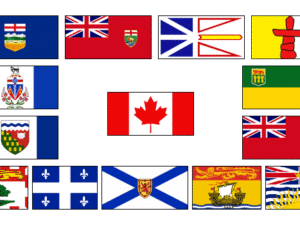 Provincial Flags of Canada Set | Provincial Flag Set