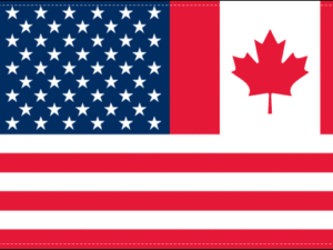 Canada & USA Flag Combo