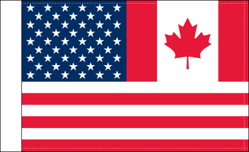 Canada & USA Flag Combo