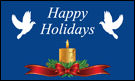 Happy Holidays Decorative Flags