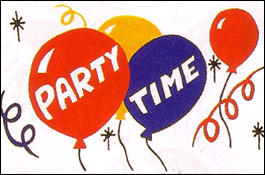 Party Time Flag - Decorative Party Flags