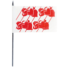 valentines hearts flag
