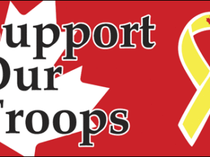 Support Our Military Troops Flags