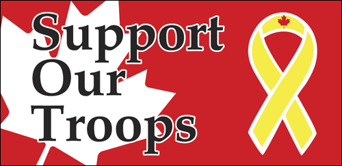 Support Our Military Troops Flags
