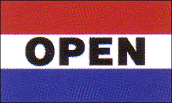 Open Flag | Advertising & Message Flags