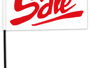 sale stick flag