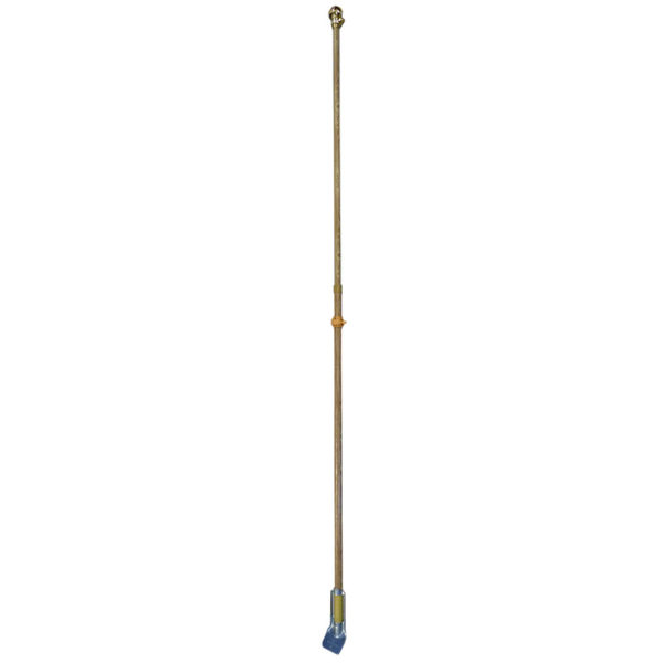 Flag Pole Outdoor Woodgrain 63 - Extended to Full Length