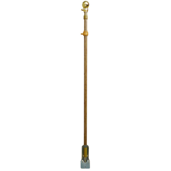 Outdoor Woodgrain Flag Pole