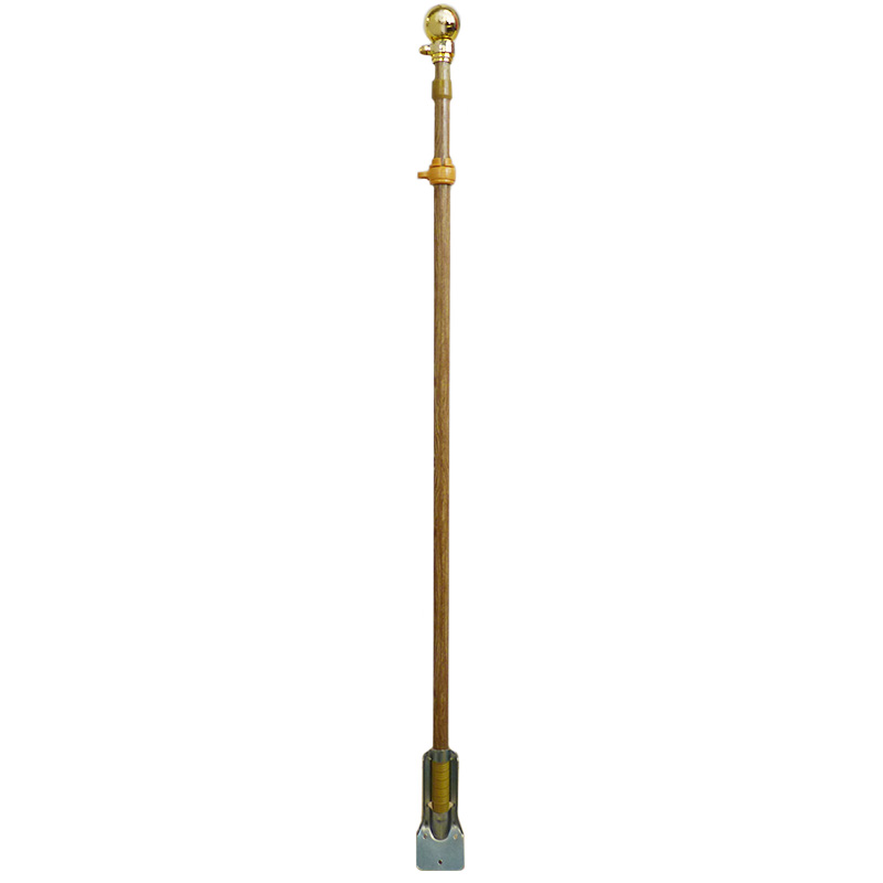 Outdoor Woodgrain Flag Pole