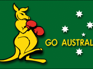 Go Australia Flag (Boxing Kangaroo) - Australia