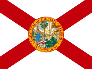 Flag of of USA State Florida