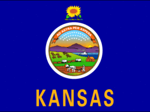 Kansas USA State Flag