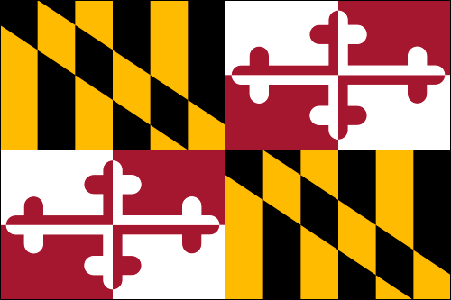 Maryland USA State Flag