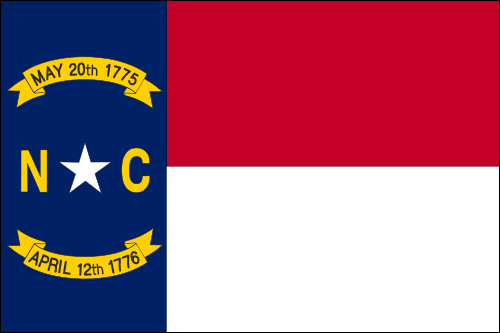 North Carolina USA State Flag