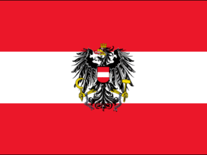 Austria (with crest) 3.25"x5" Vinyl Decal