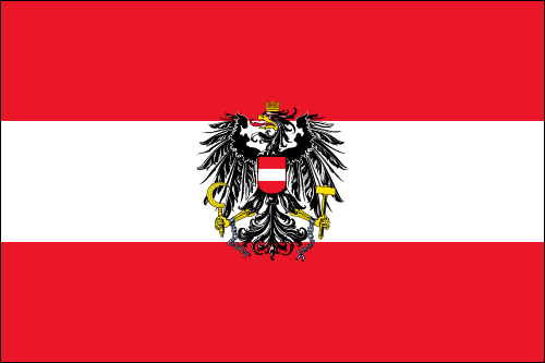 Austria (with crest) 3.25"x5" Vinyl Decal