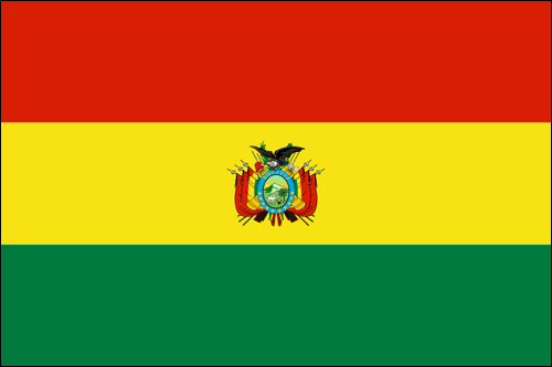 Bolivia Flag with Crest | South American Flags | World Flags